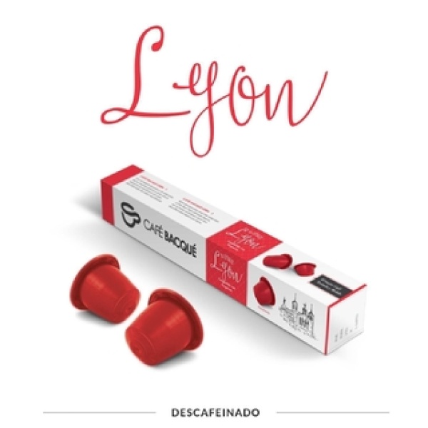 Capsula Café Bacqué (compatible Nespresso) Lyon Descafeinado