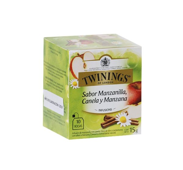 Twinings Te en Saquitos Manzanilla, Canela y Manzana 10u x 2gr