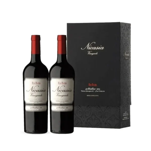 Estuche Nicasia Red Blend Malbec 750ml x2