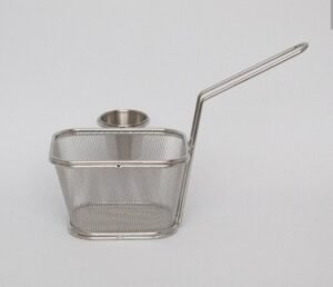 Cesta con salcera de acero