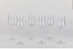 Set de 6 copas de cristal colibri