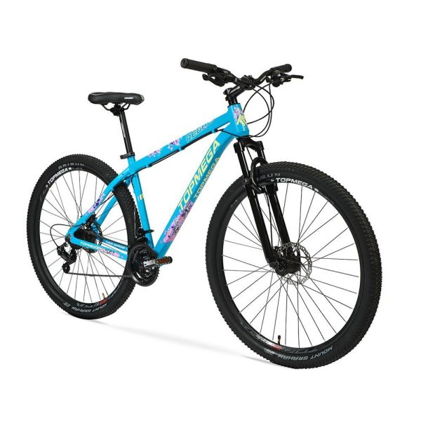Bicicleta mountain bike Topmega Regal R29 tamaño del cuadro M color celeste