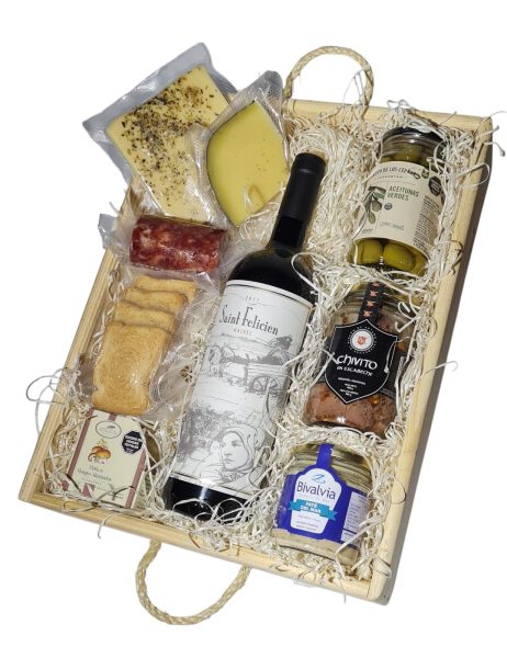 BOX PREMIUM VINO Y CONSERVAS