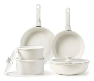 Set  Carote 11 piezas Beige Cacerolas y Sartenes