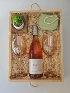 BANDEJA DIA DE LA MADRE VINO LUIGI C/COPAS