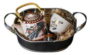 Regalo Especial Día De La Madre Tetera Y Taza Beige