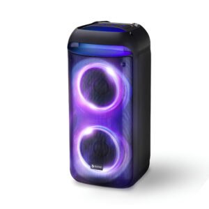 Parlante Suono Bluetooth 8'' Con Luz Rgb Tws Función Karaoke Inalámbrico Woofer Color Negro