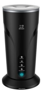 Espumador De Leche Peugeot Arlés 500w Espuma Fría Y Caliente 4 Funciones Acero Inoxidable Negro