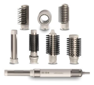 Cepillo Modelador 8 En 1 Secador Cecotec Airglam Ceramiccare Beige Champagne