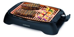 Parrilla Grill Eléctrica Cerámica Winco W2015 Negro