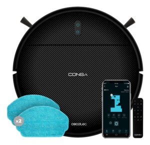 Robot Aspirador Cecotec Conga 999 Map X-treme Trapeador App Negro