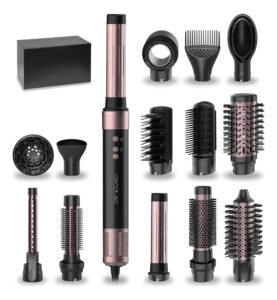 Cepillo Modelador Cecotec Airglam 14 En 1 Secador Color Negro