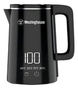 Pava Eléctrica Digital Control Temperatura 1.8l Tactil Westinghouse Wh-pe15006m Color Negro