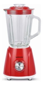 Licuadora Con Jarra De Vidrio Color Rojo 500w W1801r Winco
