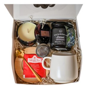Caja Dia De La Madre Con Mermelada, Taza Y Vela Aromatizada Blanco