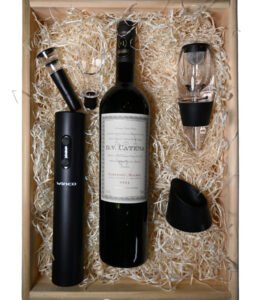 Box D.V. Catena Tech: Cabernet-Malbec + Abridor Eléctrico Winco & Set Sommelier