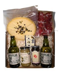 Box Pyrus Patagonia: Sidra de Pera Artesanal & Tabla de Campo Premium